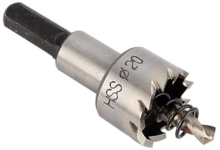 Foret pour Scie Cloche en Métal, 20 Mm pour Acier Inoxydable, Cuivre, Laiton, Fer avec Bride de Perçage, Bons Outils pour des Travaux Fantastiques