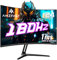 Amzfast Gaming Monitor Curved 24 Zoll - 180Hz, FHD 1920x1080, Blaulichtfilter, 1 ms MPRT, Adaptive Sync, sRGB 130% / DCI-P3 97%, HDMI 1.4 + DP 1.2, VESA 75x75, AMZG24C1