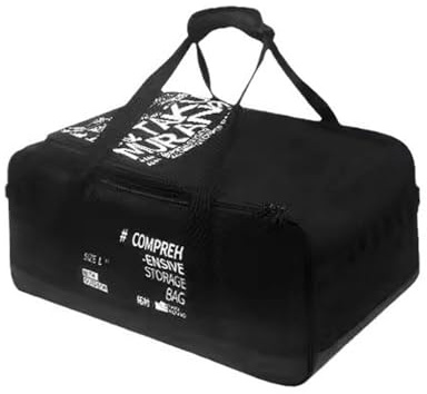 Hosoncovy 35L Outdoor Camping Storage Bag Carrying Case Gas Stove Canister Pot Carry Bag Picnic Bag Cookware Utensils Organizer Large Capacity (Black)