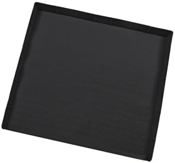 Fazvncv Tapis en silicone pour petit réfrigérateur - 60 x 60 cm - Lavable - Avec bordure surélevée - Tapis de protection pour un nettoyage facile