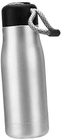 Anneome Taza Termo para Bicicleta De Montaña Botella De Agua para Bicicleta Aislante De Acero Inoxidable Color Plateado para Deportes Al Aire