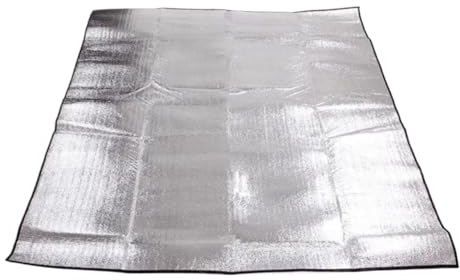 SUBLXPoten Alu Isomatte Schaummatten Camping Matte Schaum Folie Decke Aluminium Isolierung Schaum Folie Matte Isomatte Thermische(200 x 120cm)