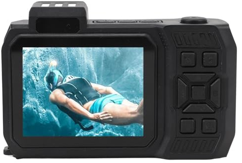 CHICIRIS Water Proof Digital Camera 65MP Sensor 33FT Water Proof Camera with Intelligent Autofocus for Snorkeling Diving, USB Cable Included (Orange)