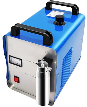 Fyssnn 95L/75L Acrylic Polisher, 220V Flame Polishing Machine Hydrogen Oxygen Generator with Current Meter, Portable Bench Polisher for Crystal Letters, Buffing, Water Welder (75L)