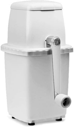 bar@drinkstuff White Plastic Ice Crusher - Cocktail Ice Crusher, Manual Ice Cube Crusher, Domestic Use - Great for Mojito Cocktails!