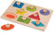 EverEarth Formen- und Farbenpuzzle aus nachhaltigem Holz – Lernspielzeug zur Förderung von Motorik und Farberkennung – Umweltfreundliches Holzpuzzle für Kinder – EE33301