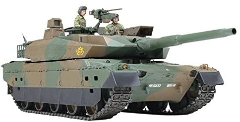 Tamiya 300035329-1:35 Japanischer Panzer JGSDF Type 10, Olivgrün, Tan, Gold, Grau