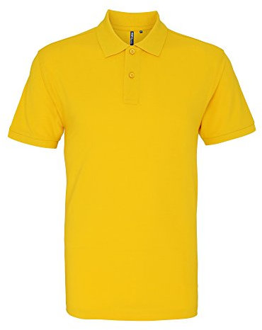 Asquith & Fox Men's Asquith and Fox Men's Polo Short Sleeve Polo Shirt, Yellow (Sunflower 000), Large (Manufacturer Size:Large)