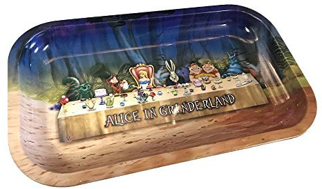 KNISTERMANN VASSOIETTO per ROLLARE Cena di Alice 27X16 CM