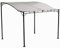 ALEOS. Wand Anbau Pavillon 3 x 2,5 Meter mit Dach 100% wasserdicht UV30+, Farbe:Cremeweiss