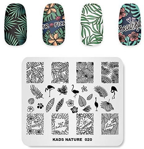 KADS Stamping Plate Flamingo Template Image Design for Nail Art Decoration and DIY (NA020)