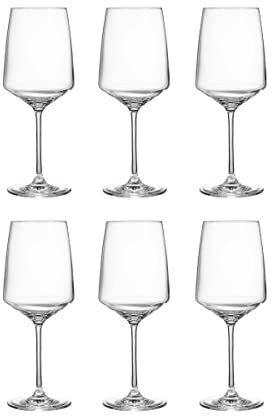 BUTLERS 6er Set Weingläser 520ml - WINE & DINE - Weißweinkelche Set aus Kristallglas | spülmaschinenfeste Gläser & Trinkgeschirr für Rotwein, Weißwein, Roséwein, Aperitifs