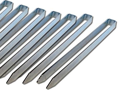 Bodenanker für Rosenbogen -K&B Vertrieb- Heringe 40cm Erdnagel Erdanker Erdspieß Bauanker Nagel Zelt Zelthering 318 (8 Stück)