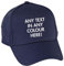 Hippowarehouse Personalised Baseball Cap hat Premium Printed 5 Panel OneSize Adults Navy