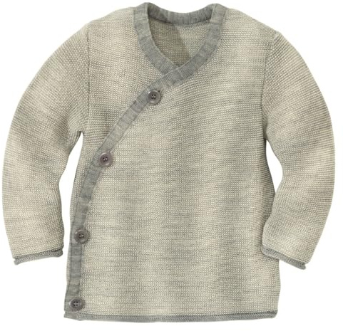 Disana Baby-Jacke Baby & Kinder - 100% Bio-Merino - atmungsaktiv, angenehm warm Unisex Gr. 50 – 92 – nachhaltig & fair – mit Wickelverschluss - Made in Germany
