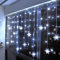 Klighten 3.5M LED Lichterkette Vorhang Leuchtvorhang Mit 8 Modi 96 LED Lichtervorhang Romantisch Licht Schnur String Fairy Lights für Weihnachts- und Winter- Dekoration Kaltweiß