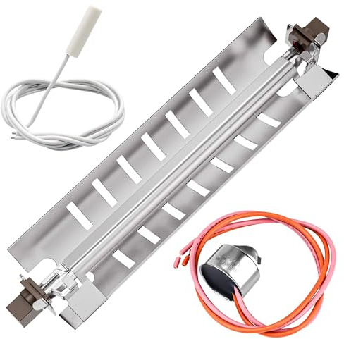 【Aggiornato】 WR51X10055 Kit riscaldamento sbrinamento frigorifero Romalon | Sensore di temperatura WR55X10025, termostato ad alto limite WR50X10068 misura per GE General Electric Kenmore