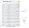 NAGARAKU Eyelash Extensions 320 Pcs Premade Fans Russian Volume Long Stem Premade Fans Thin Pointy Base Natural Pre Fanned Fluffy False Eyelash Clusters Black 16 Rows (5D 0.07 D Curl 9-14mm Mix Tray)