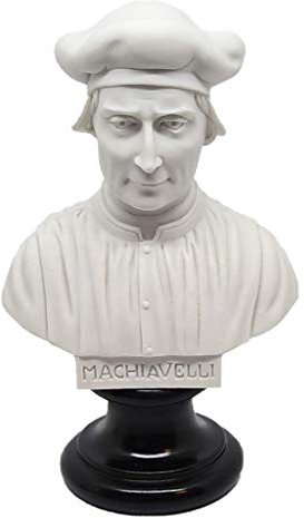 Büste der berühmten Figuren – Reproduktion aus Marmor und Kunstharz. Lackiert und patiniert. Höhe 15 cm, Gewicht ca. 350 g.