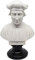 Büste der berühmten Figuren – Reproduktion aus Marmor und Kunstharz. Lackiert und patiniert. Höhe 15 cm, Gewicht ca. 350 g.