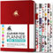Clever Fox Planner 2. Auflage - Farbenfroher Planer für Wöchentliche und Monatliche Ziele, Zeitmanagement und Produktivität, Dankbarkeits-Tagebuch, Undatiert, A5, Reicht für 1 Jahr - Rot
