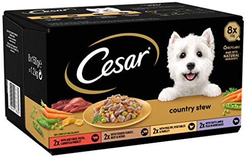 Cesar Country Stew Adult Wet Dog Food Trays Special Selection, 8 x 150g