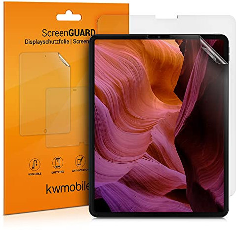 kwmobile 2X Tablet Schutzfolie kompatibel mit Apple iPad Air 13 (6. Gen 2024) / iPad Pro 12,9 - (2022) / (2021) Folie - Full Screen Protector - Tablet Displayfolie entspiegelt