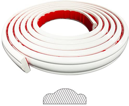 Flexible Zierleisten Selbstklebend, Wandleiste & Stuhlschiene | Abziehen und Aufkleben Selbstklebende Paneelleiste | DIY Home Decor auf dem Schranktürspiegelrahmen, 3m x 2.7cm