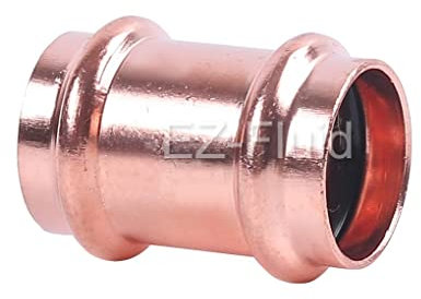 EZ-FLUID Heavy Duty 2 Press Slip Coupling without Stop,No stop Couplings, LF Press Pressure Copper Fitting,ProPress Press Copper Fitting Connection,Residential,Commercial Plumbing (1)