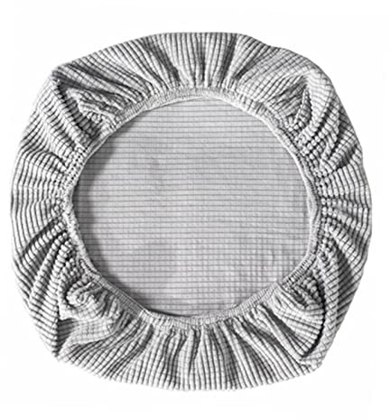 MagiDeal Housse de Siège de Chaise de Bureau, Housse de Chaise de Bureau en Tissu, Résistantes à l'eau, Housse de Chaise pour Chaise Bureau, Gris