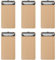 BOMKEE 6er Klemmbrett A6, Mini Schreibplatte Klemmbretter Hölzern Halter Clipboard für Hotels, Bar, Kneipe, Restaurant