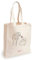 Loxato Stoffbeutel Bedruckt - Stofftasche - Baumwolltasche Bedruckt 100% B35 x H42 x T8 cm - Tragetasche Canvas-Stoff 220 g/m2 - Jutebeutel - Einkaufstasche Lange Henkel 70cm - Einkaufsbeutel