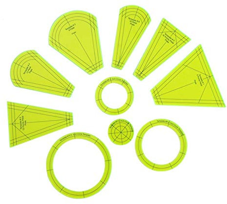 Quilting Template Sets, Premium Quilting Cutting Tool, Dresden Plate Standard Template Set, Segment Quilting Ruler, Quilting Acrylic Template
