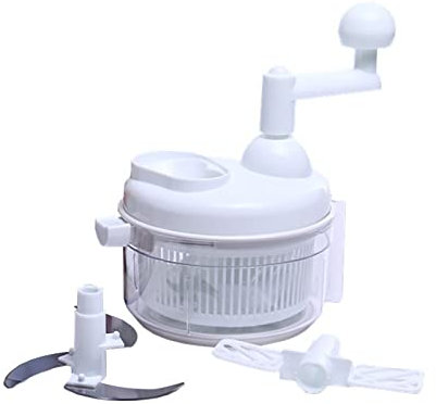 Manual Onion Food Chopper Hand Crank Food Processor Lettuce Spinner Food Mixer