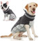 AOFITEE Hundemantel Grosse Hunde, Warme Hundemantel Winter Wasserdicht Hundejacke Winterjacke mit Geschirr, Reflektierende Hunde Wintermantel Hundewinterjacke für Kaltes Wetter, XL Grau