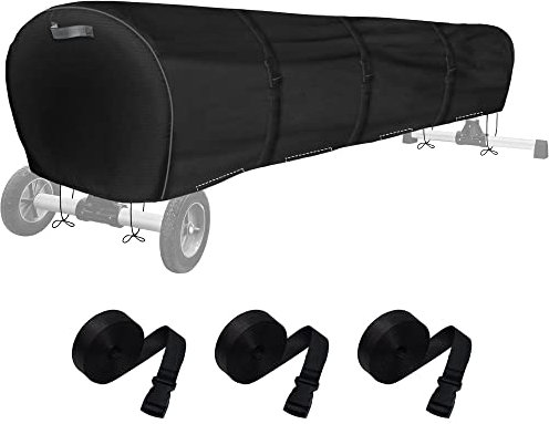 Kintaki 20Ft Solar Pool Cover, Winter Reel & Blanket Covers, Heavy Duty Waterproof, Black