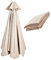 KADEUX 6 Varillas/8 Varillas 270cm/300cm Tela De Recambio para Sombrilla, Toldo De Recambio para Sombrilla De Patio/Sombrilla De Jardín/Sombrilla De Mesa, Cubierta De Sombrilla Redonda (Color : Beige