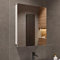 HAJDUK FURNITURE Armoire Toilette Miroir Blanc 50x60x14 cm, Meuble Salle de Bain, 3 Étagères Armoire Murale avec Miroir Armoire Toilette Meuble WC Suspendu, Grand Espace de Rangement