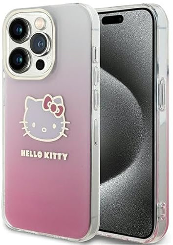 CG MOBILE Hello Kitty HKHCP13XHDGKEP Case for iPhone 13 Pro Max 6.7 Pink hardcase IML Gradient Electrop Kitty Head