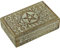 Craft&Style Deko Schatulle Kästchen Box Schachtel Kiste Dose aus Holz mit Deckel | Pentagramm Stern weiß | L x B x H: 13 x 20 x 6 cm