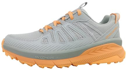 Skechers Cascate da Donna Switch Back, Grigio Chiaro Tessuto Sintetico Coral Trim, 36.5 EU