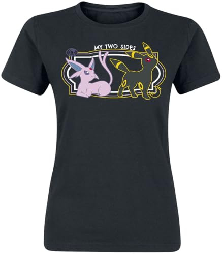 Pokémon Psiana & Nachtara - My Two Sides Frauen T-Shirt schwarz