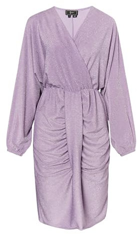 TAXIEN Damen Abendkleid mit Glanzgarn 19229639-TA08, Flieder, S