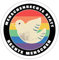 Spreadshirt Menschenrechte Statt Rechte Menschen Bunte Taube Sticker, max. 10x10 cm, 10 x 10 cm, Mattweiß