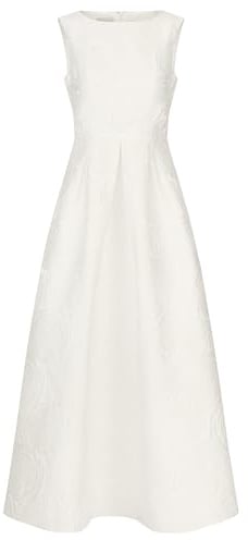 APART langes Hochzeitskleid mit angedeuteten Rosenblüten, Creme, 36