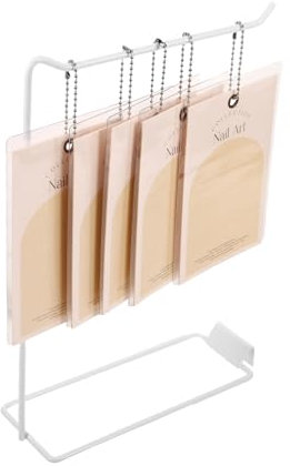 Healvian Press on Nail Display Holder Cards Set Nail Art Display Stand for Nail Salon Home Use