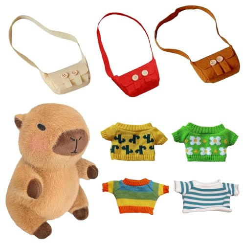 Thoquene 23 cm Capybara Kuscheltier, Wasserschwein Kuscheltier, Niedlichen Plüschtier