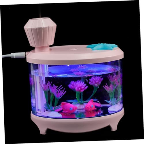 Cabilock Usb Fish Tank Light Air Humidifier Mist Maker Home Air Humidifier for Bedroom