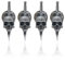 SUPERFINDINGS 4Pcs Broche tête de Mort Gothique Broche Gothique Vintage avec tête de Mort et poignards Broche tête de Mort Style Punk Broche tête de Mort en Alliage Épingle de Poitrine de Squelette