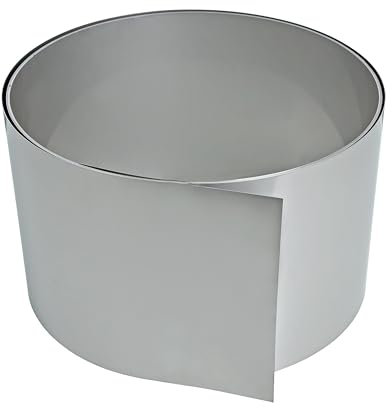 ESTEXO Rasenkante Edelstahl Beeteinfassung Hochbeet Beetumrandung Mähkante Einfassung Rahmen (20 cm x 5 m)